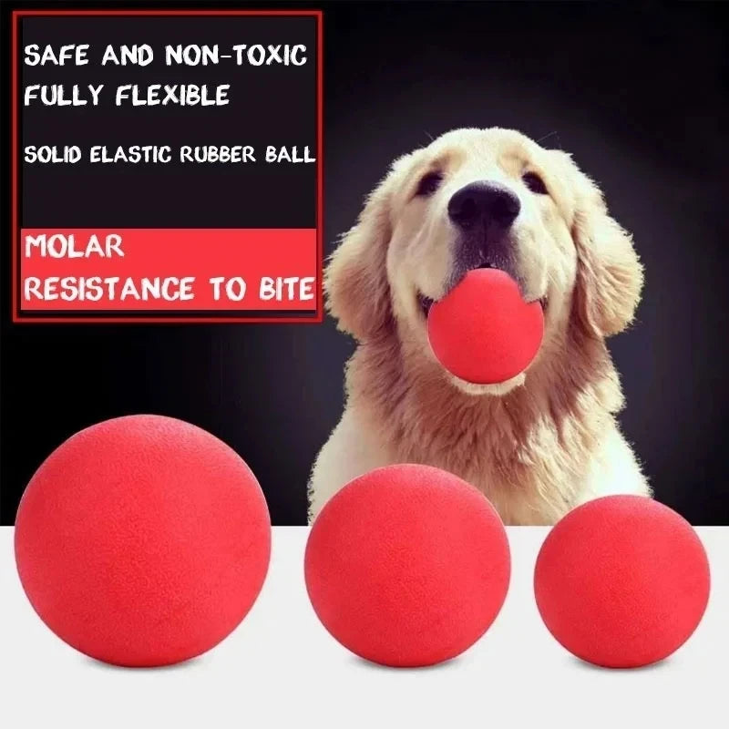 Indestructible Solid Rubber Ball Dog Toy for Large Dogs