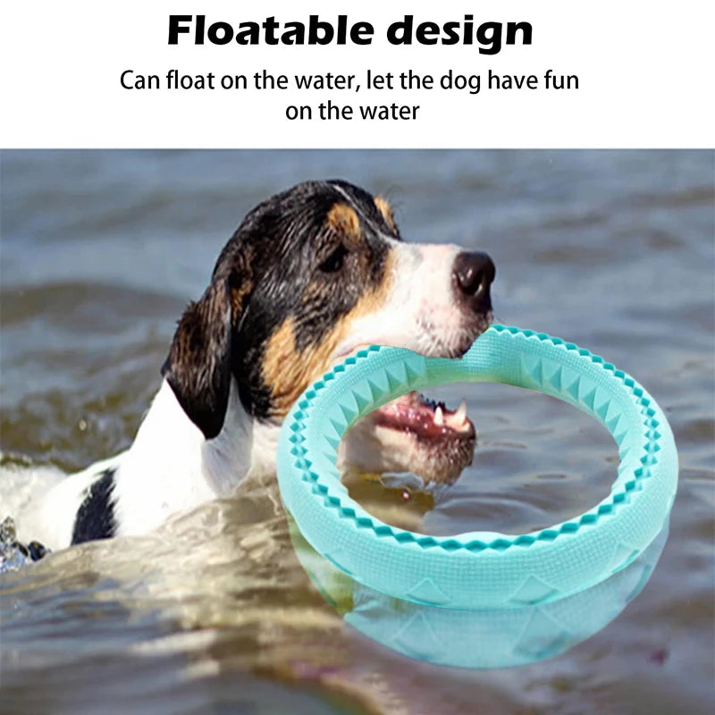 Interactive Dog Ring Toy for Chewing, Fetch, and Training