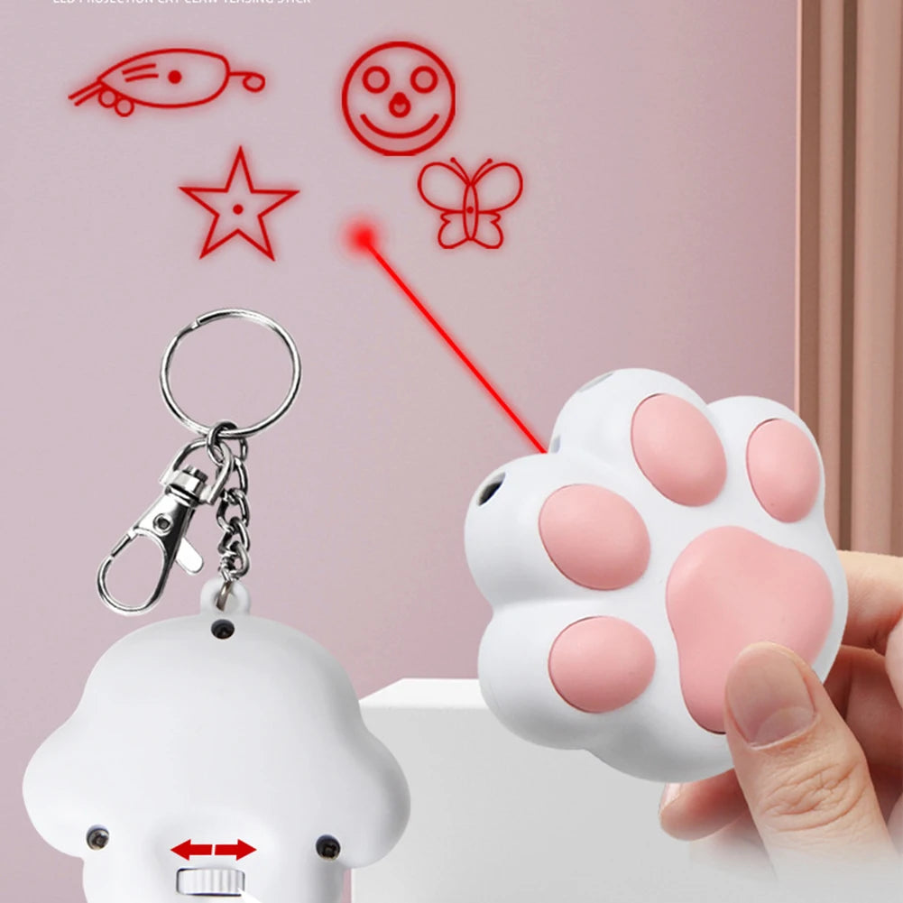 Pet Cat Toys USB Rechargeable Laser Toy Transform Pattern for Cats Interactive Funny Kitten Training Laser Toy Cat Accessories