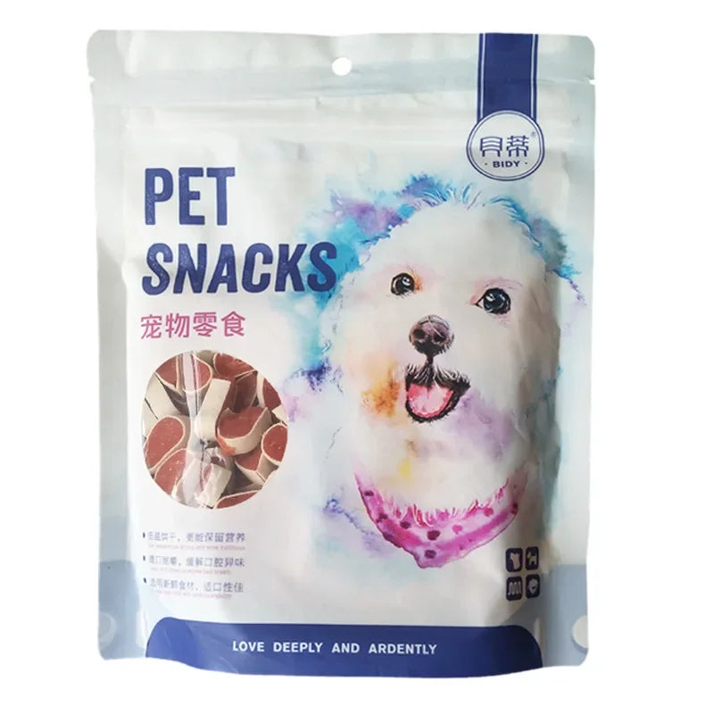 Dog Snacks Chicken Cod Sandwich 400g Sushi Granules Dried Pork Strips Calcium