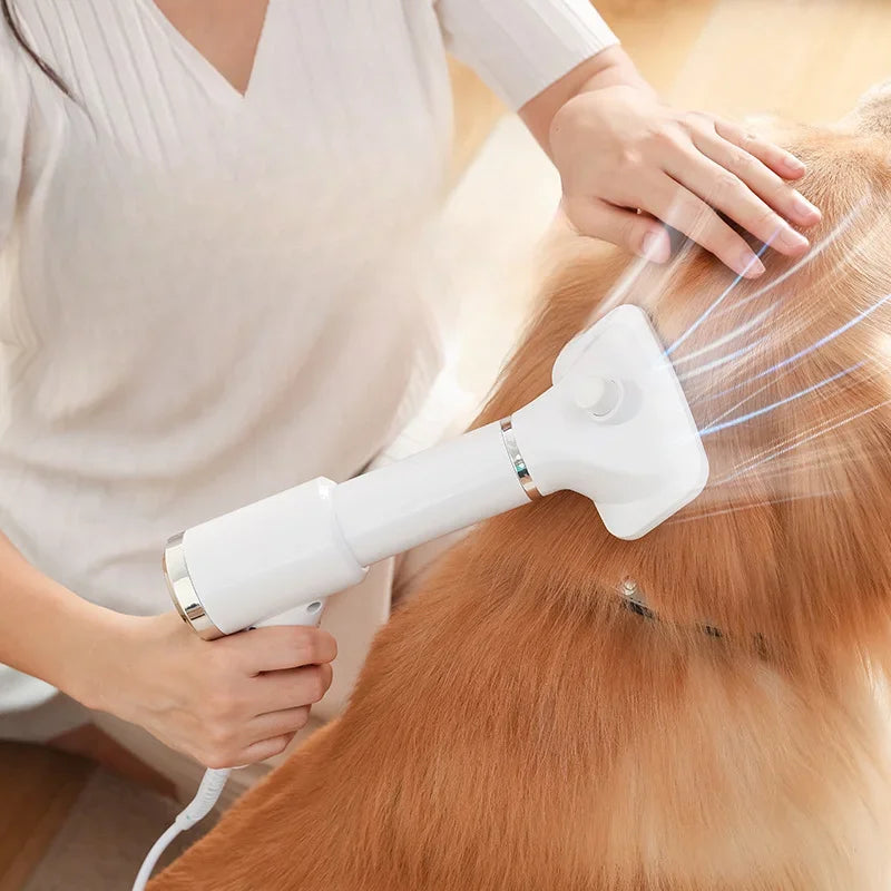 2-In-1 Pet Dog Dryer and Comb Brush Kitten Cat Hair Grooming Kit