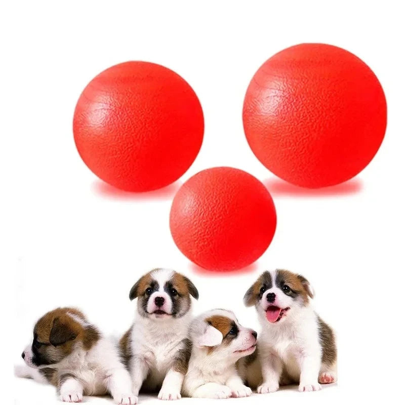 Indestructible Solid Rubber Ball Dog Toy for Large Dogs