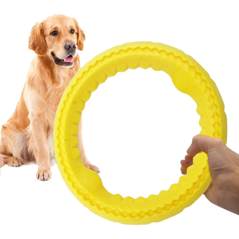 Interactive Dog Ring Toy for Chewing, Fetch, and Training