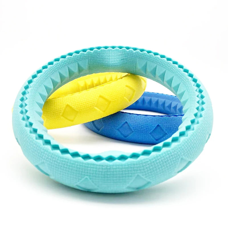 Interactive Dog Ring Toy for Chewing, Fetch, and Training