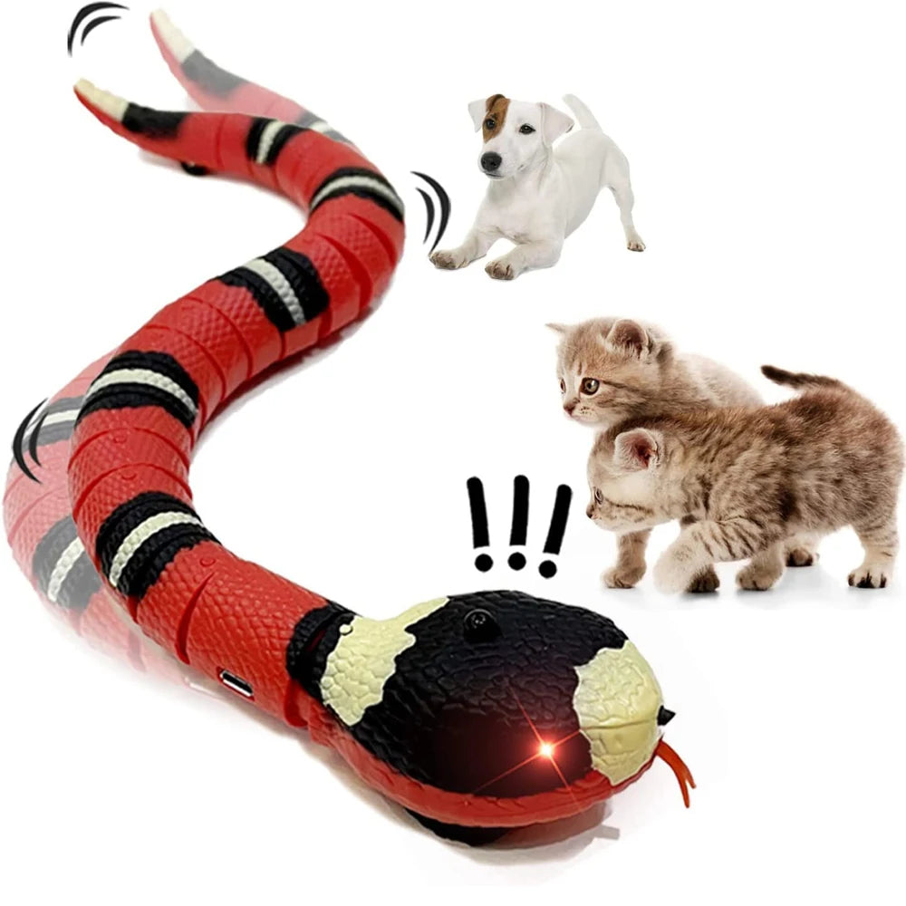 Smart Sensing Snake USB Charging Interactive Cat Toy