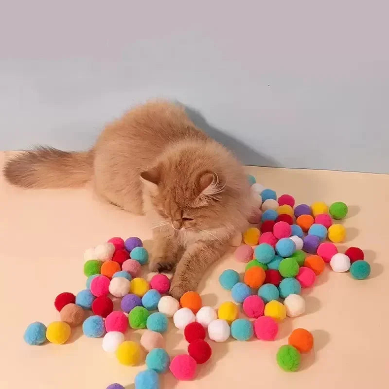 Interactive Launch Training Cat Toys Creative Kittens Games Stretch Plush Ball Toys Cat Supplies Pet Accessories herbe à chat