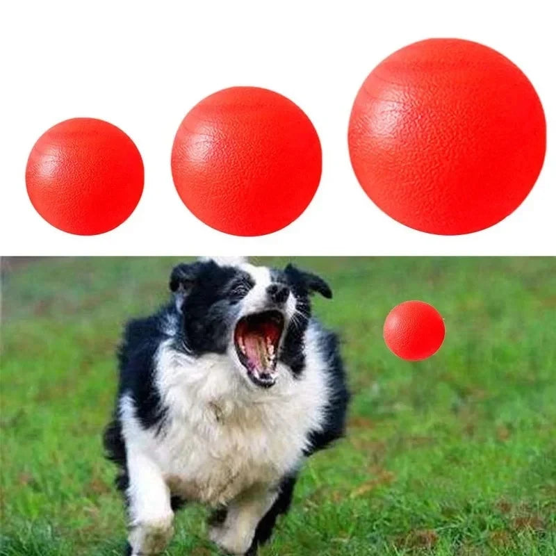 Indestructible Solid Rubber Ball Dog Toy for Large Dogs