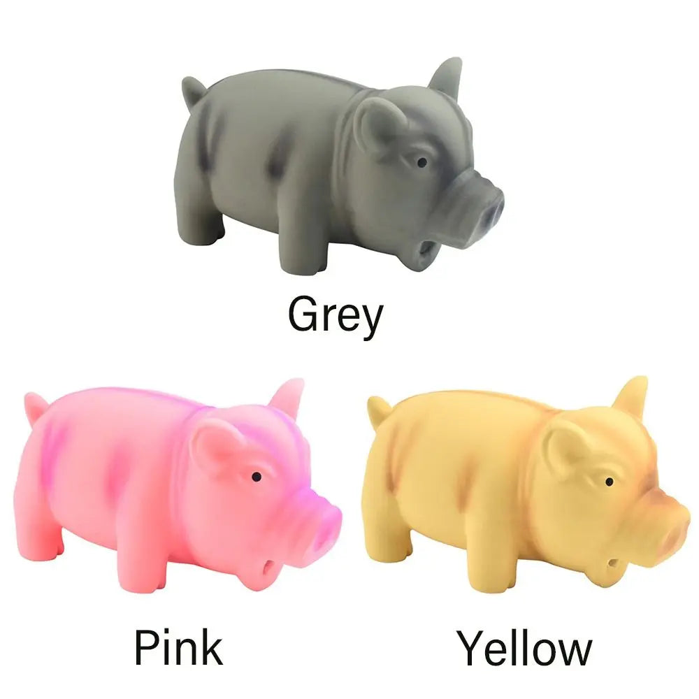 Cute Rubber Pig Squeak Toy for Dogs